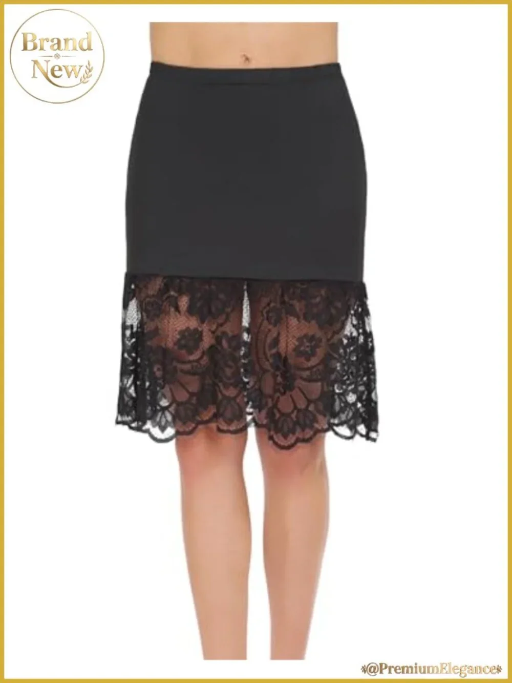 Half Slips for Women Anti-Static Lace Trim Underskirt Soft Stretchy